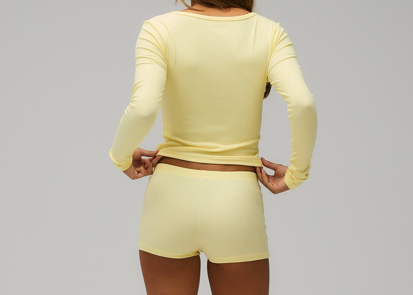 Exercere Rib Long Sleeve Rib Long Sleeve - Banana