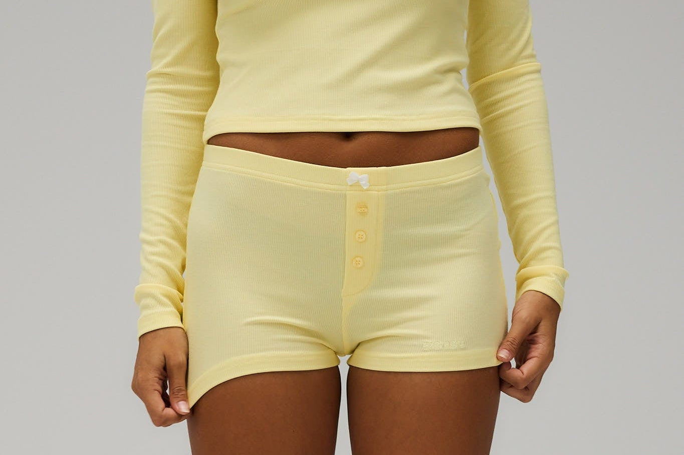 Exercere Rib Long Sleeve Rib Long Sleeve - Banana