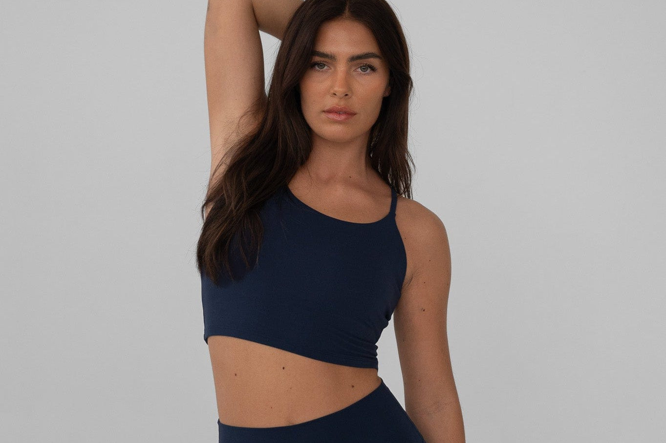 Exercere Tops Neaty Tank Top - Navy