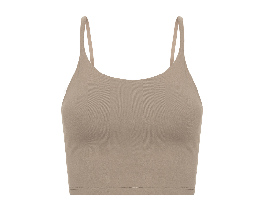 Exercere Tops Neaty Tank Top - Sand Beige